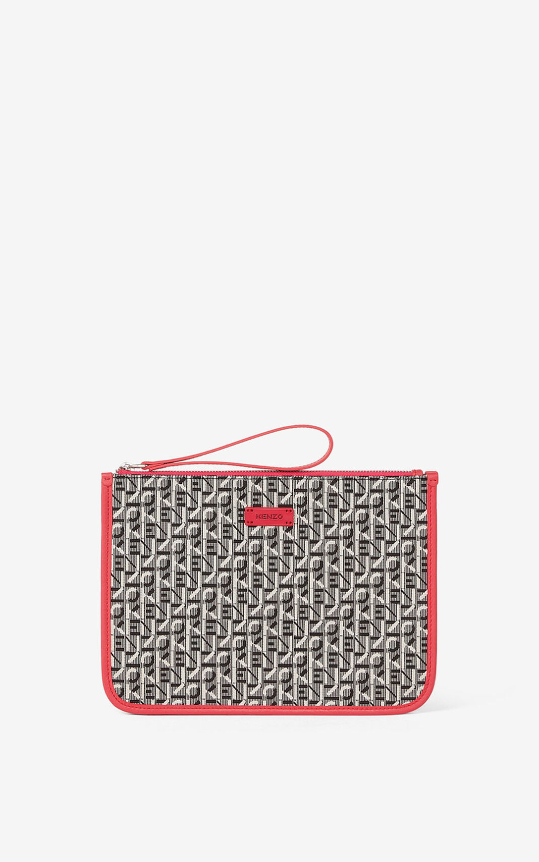 Kenzo Jacquard Courier クラッチバッグ レディース コーラル 色 - DYFMTN971